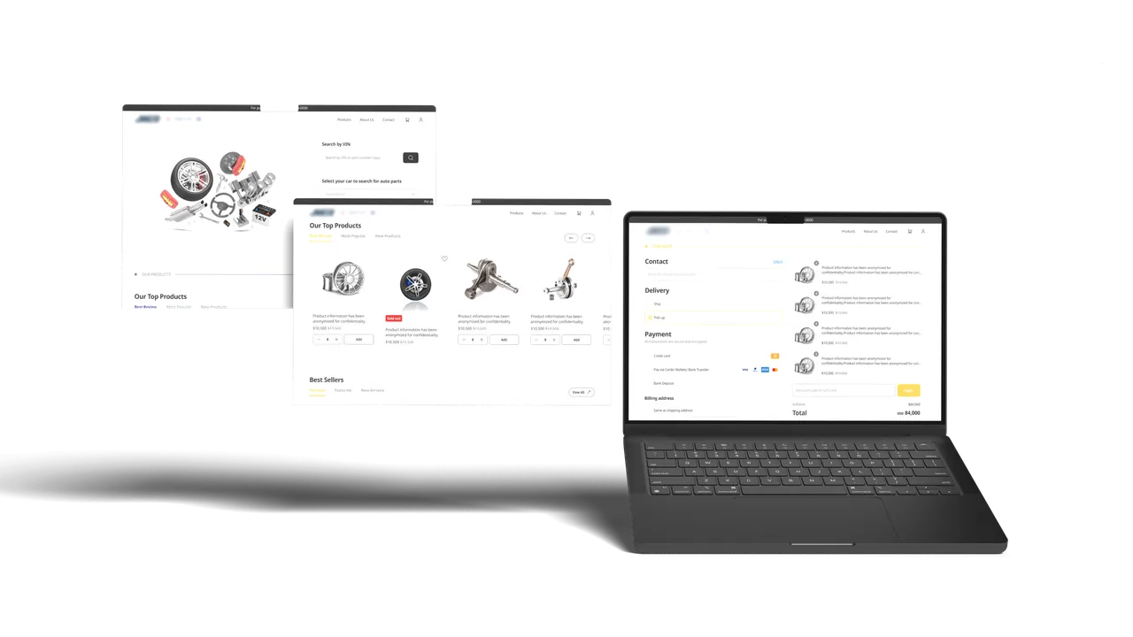 User-friendly responsive checkout flow UI