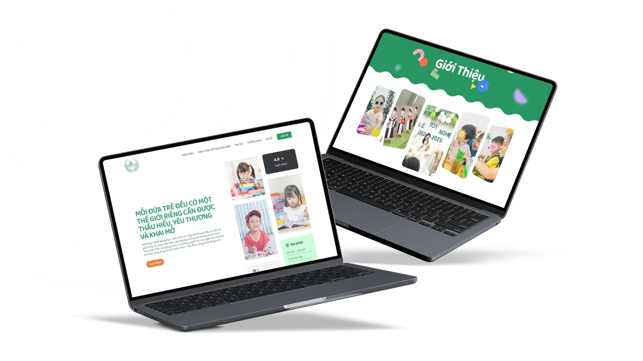 Education portal responsive layout across multiple screen sizes