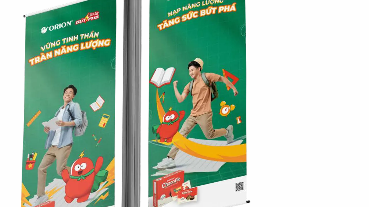 Chocopie vertical banners mockup