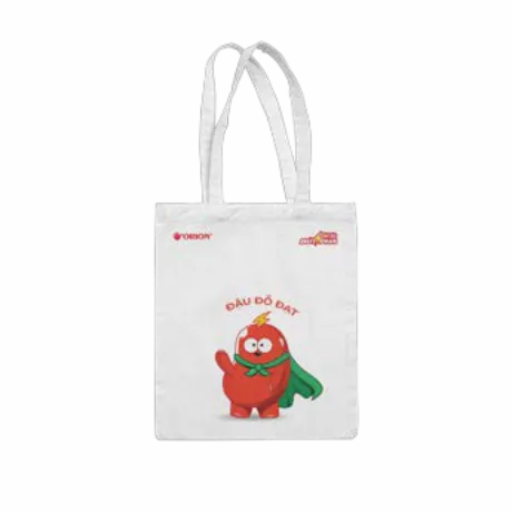 Chocopie white tote bag