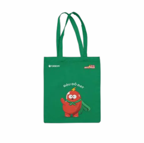 Chocopie green tote bag